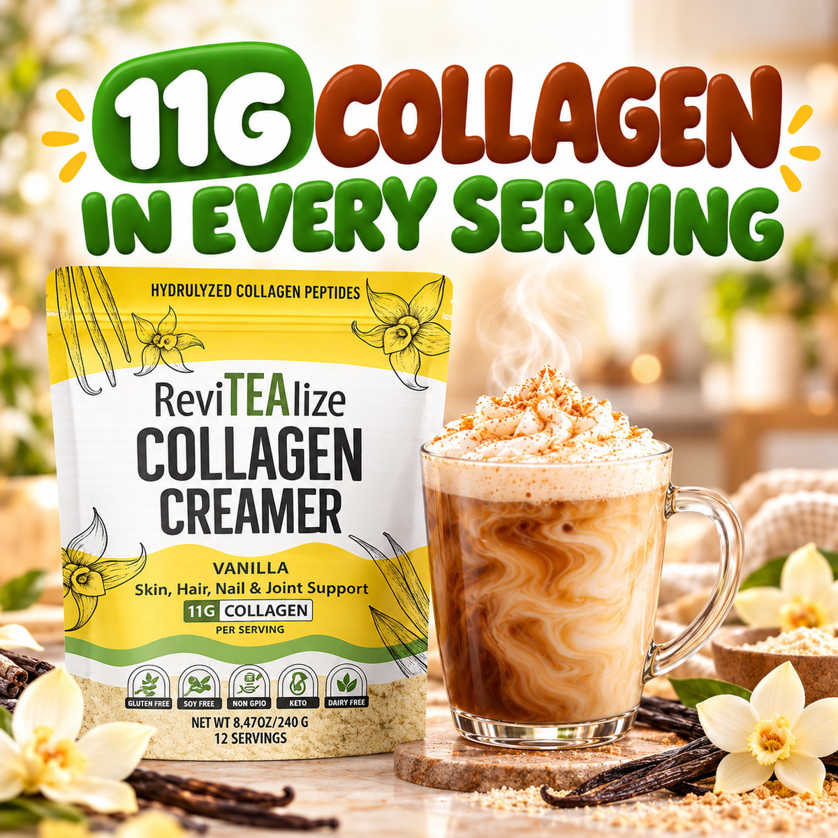 Collagen Protein Creamer - Vanilla